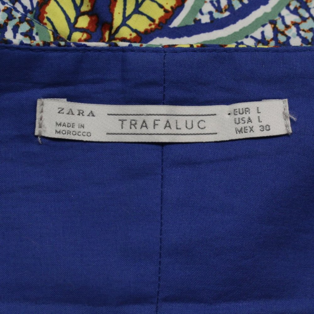 Zara Bustier Leaves Crop Top L - Picture 9 of 10